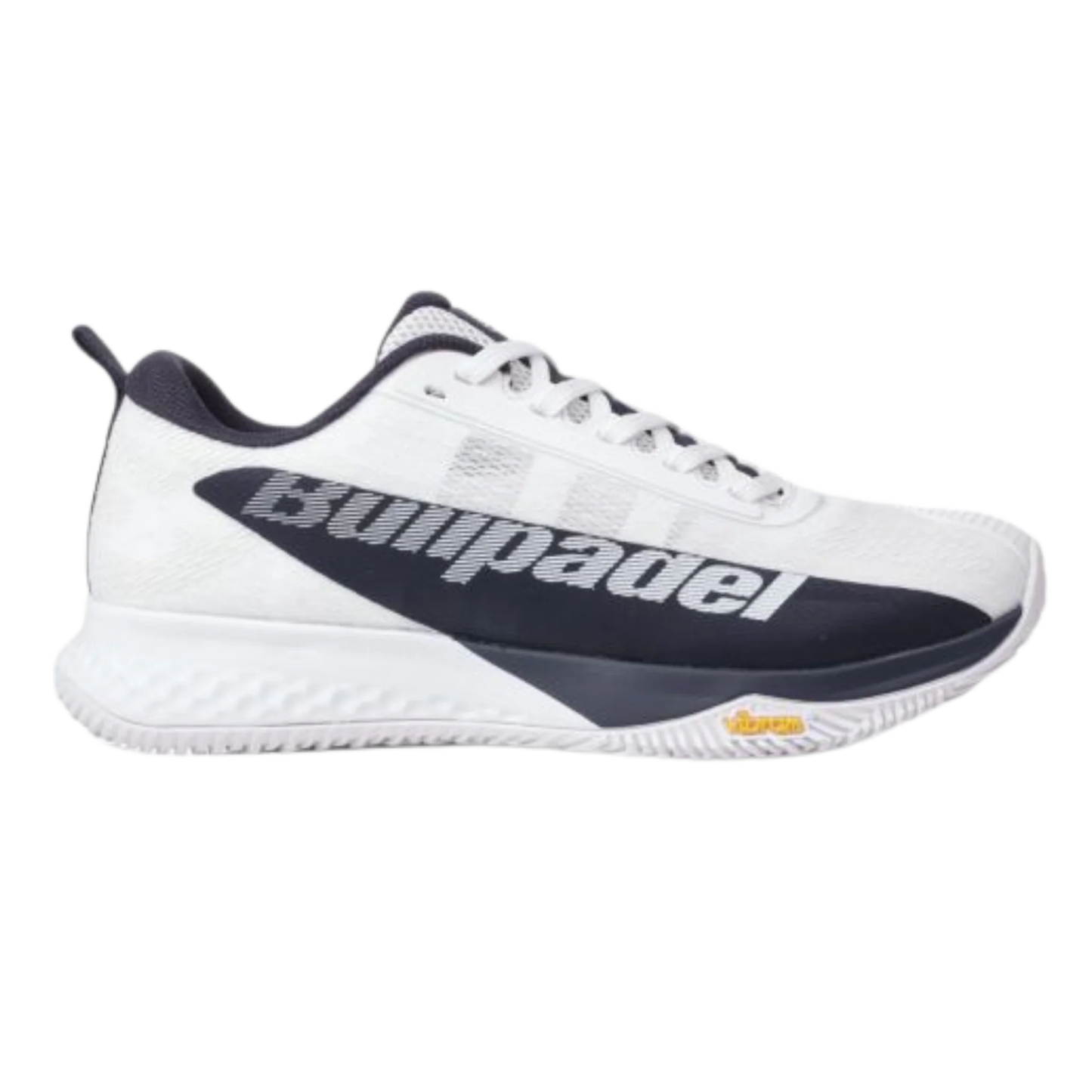 Bullpadel XPLO Vibram 25V White Padel Shoes which is available for sale at GSM Sports