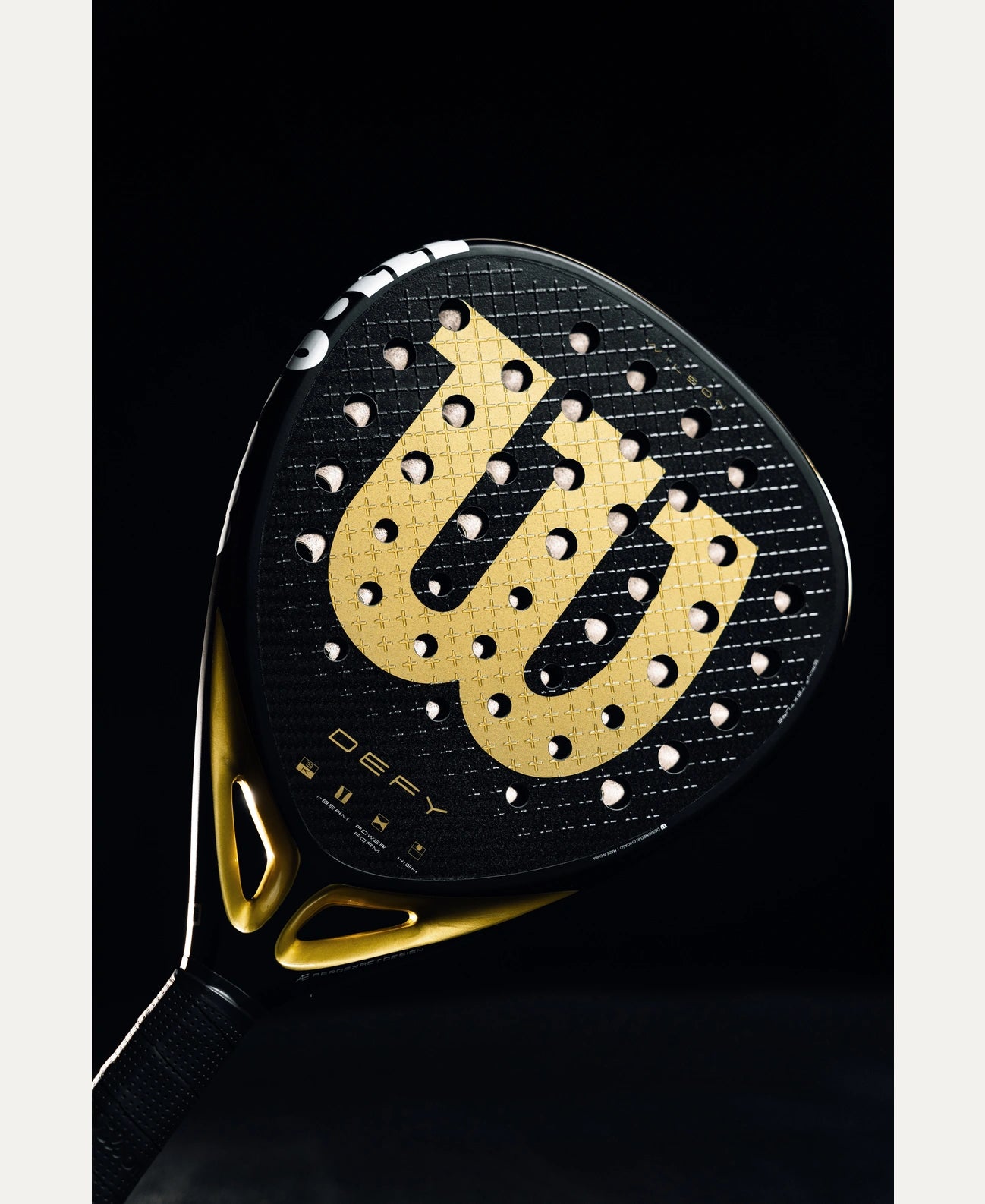 Wilson Defy VI Padel Racket which is available for sale at GSM Sports