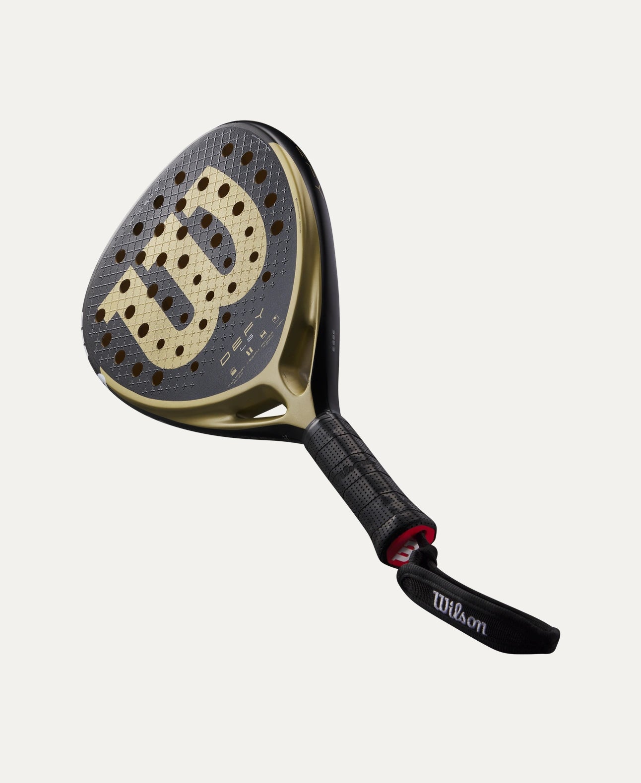 Wilson Defy LS V1 Padel Racket which is available for sale at GSM Sports