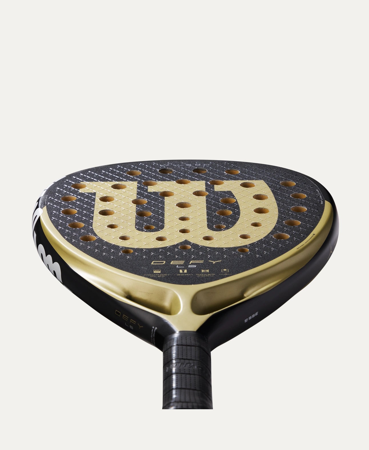 Wilson Defy LS V1 Padel Racket which is available for sale at GSM Sports