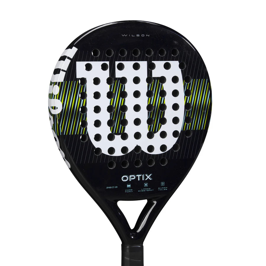 Wilson Optix V1 Padel Racket which is available for sale at GSM Sports
