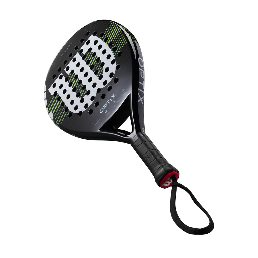 Wilson Optix V1 Padel Racket which is available for sale at GSM Sports