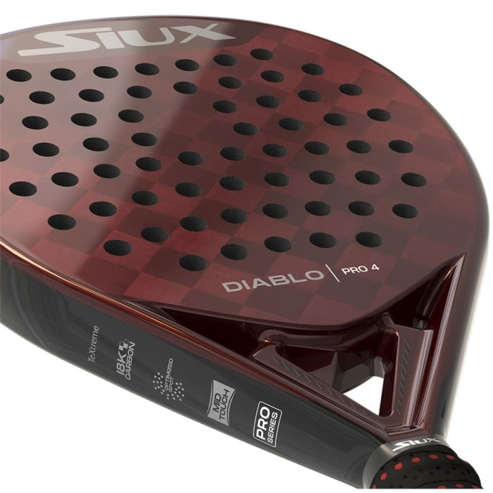 Siux Diablo Pro 4 2025 Padel racket which is available for sale at GSM Sports