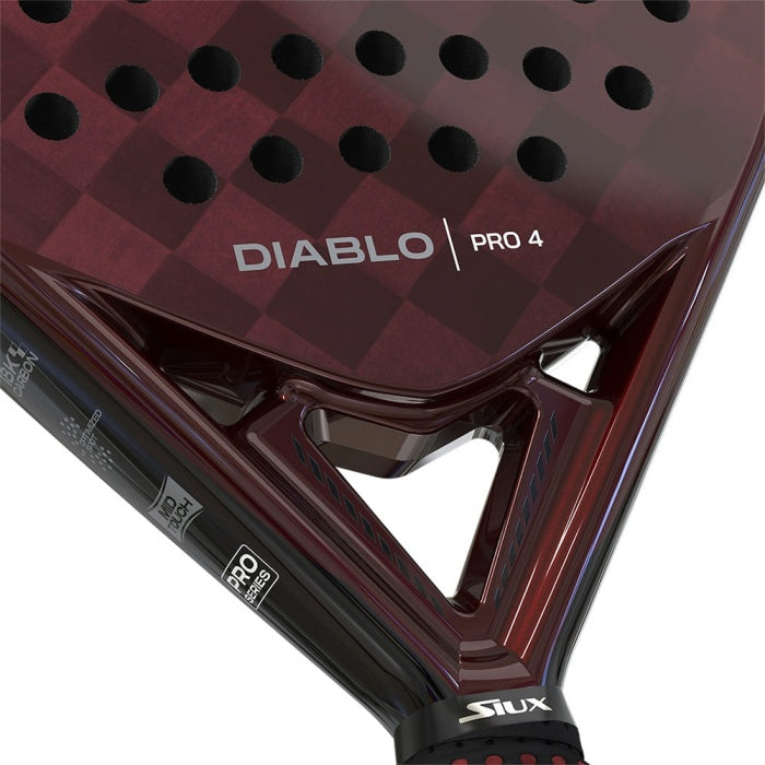 Siux Diablo Pro 4 2025 Padel racket which is available for sale at GSM Sports