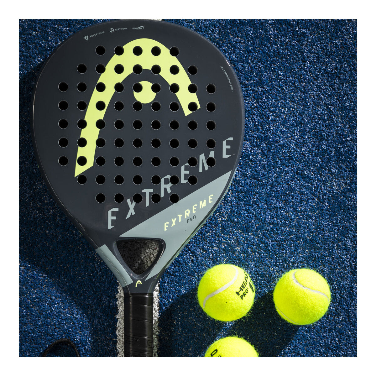 Head Evo Extreme Padel Racquet which is available for sale at GSM Sports