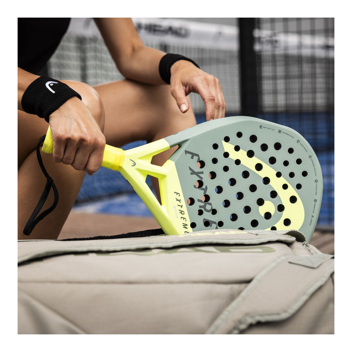 Head Extreme Motion Padel Racquet which is available for sale at GSM Sports