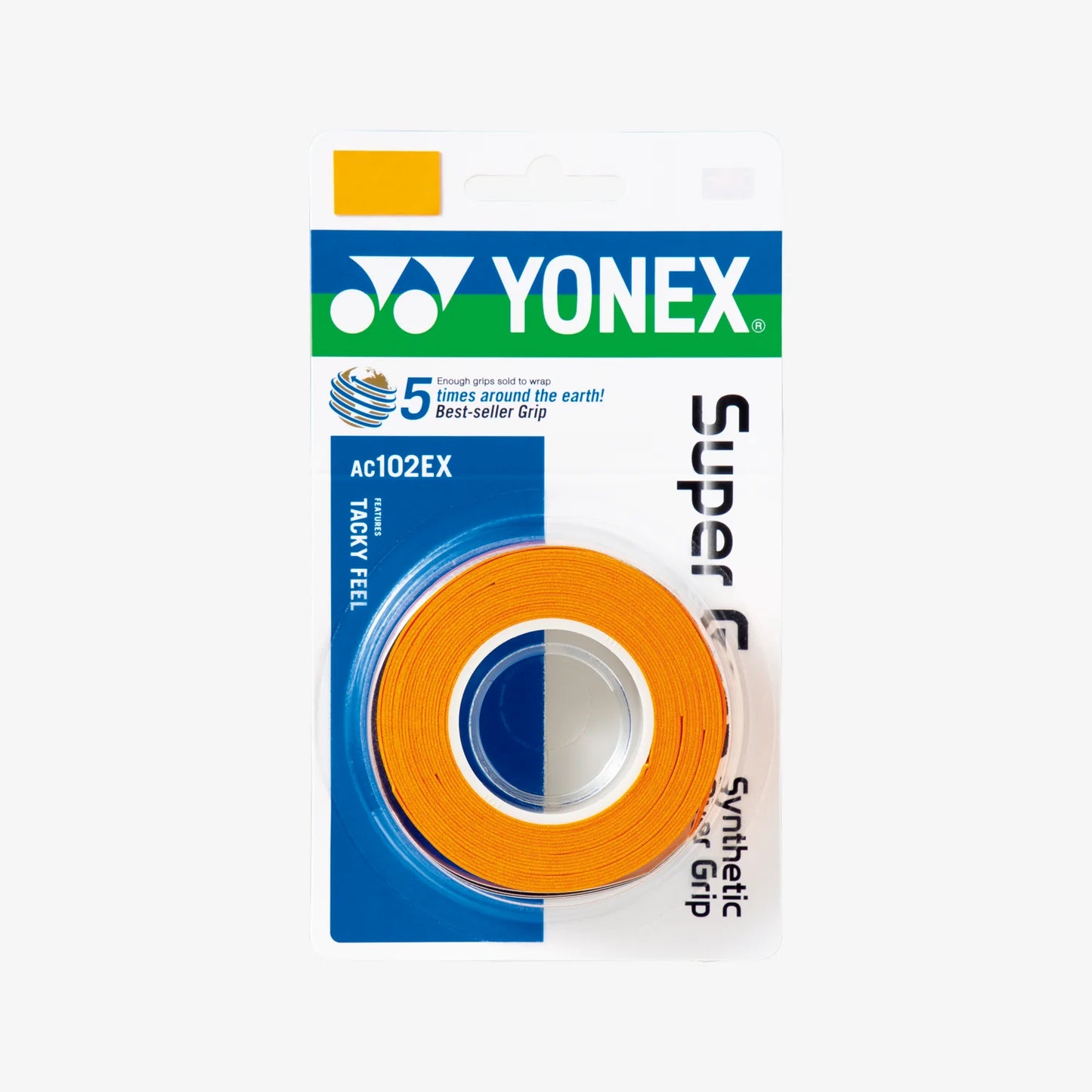 Yonex AC102EX-3 Super Grap Roll Racket Overgrip (3 Wraps) which is available for sale at GSM Sports