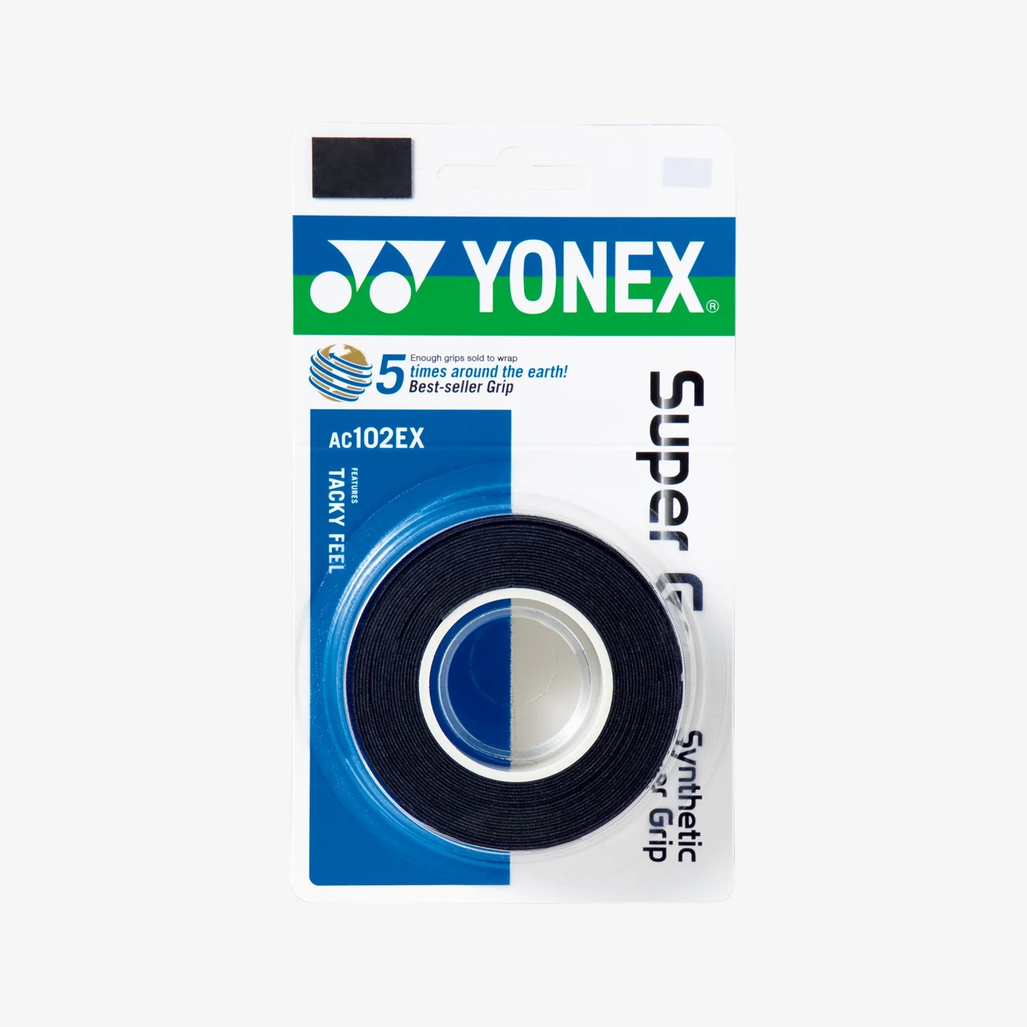 Yonex AC102EX-3 Super Grap Roll Racket Overgrip (3 Wraps) which is available for sale at GSM Sports