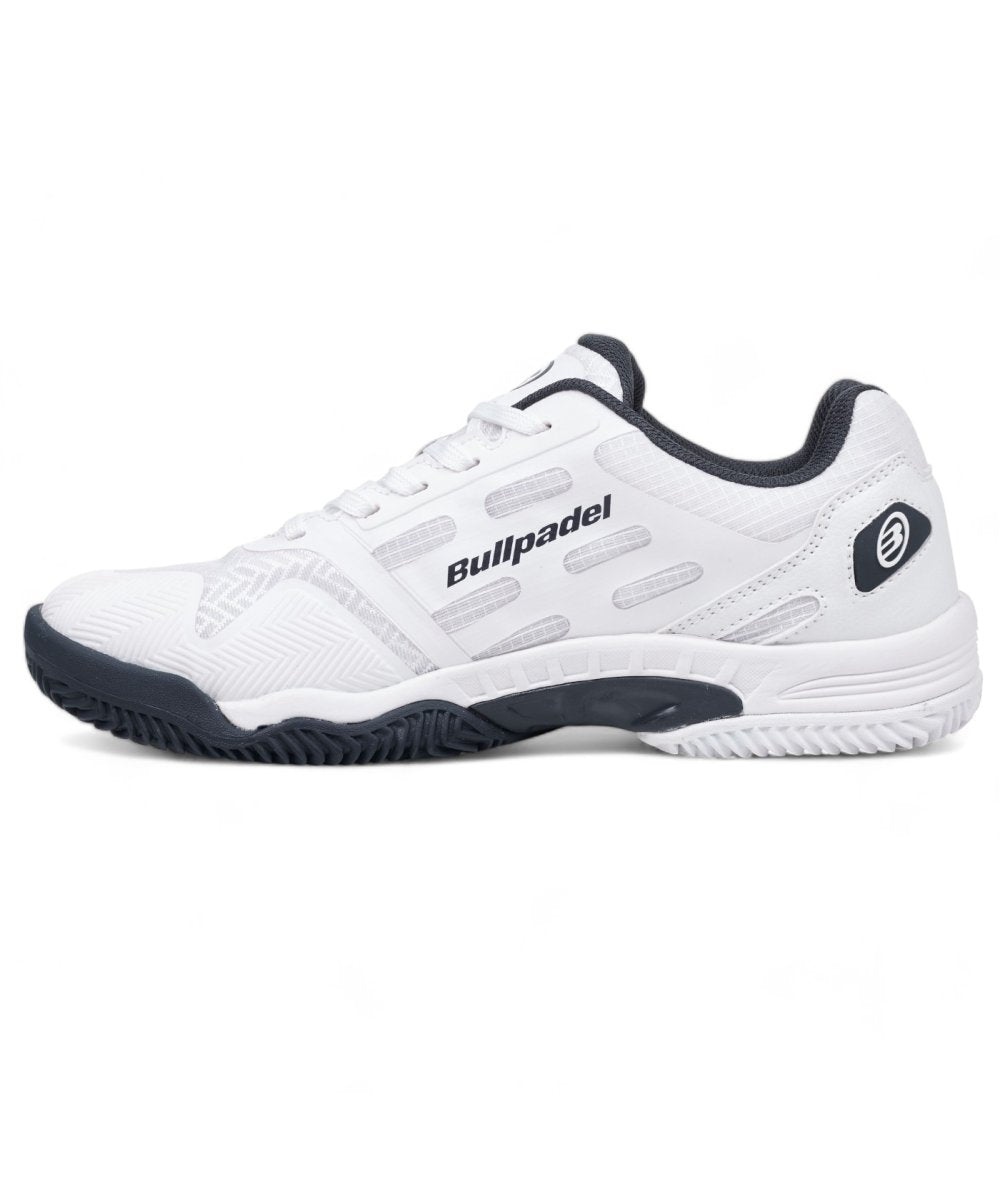Bullpadel Indiga 25V White Padel Shoes which is available for sale at GSM Sports