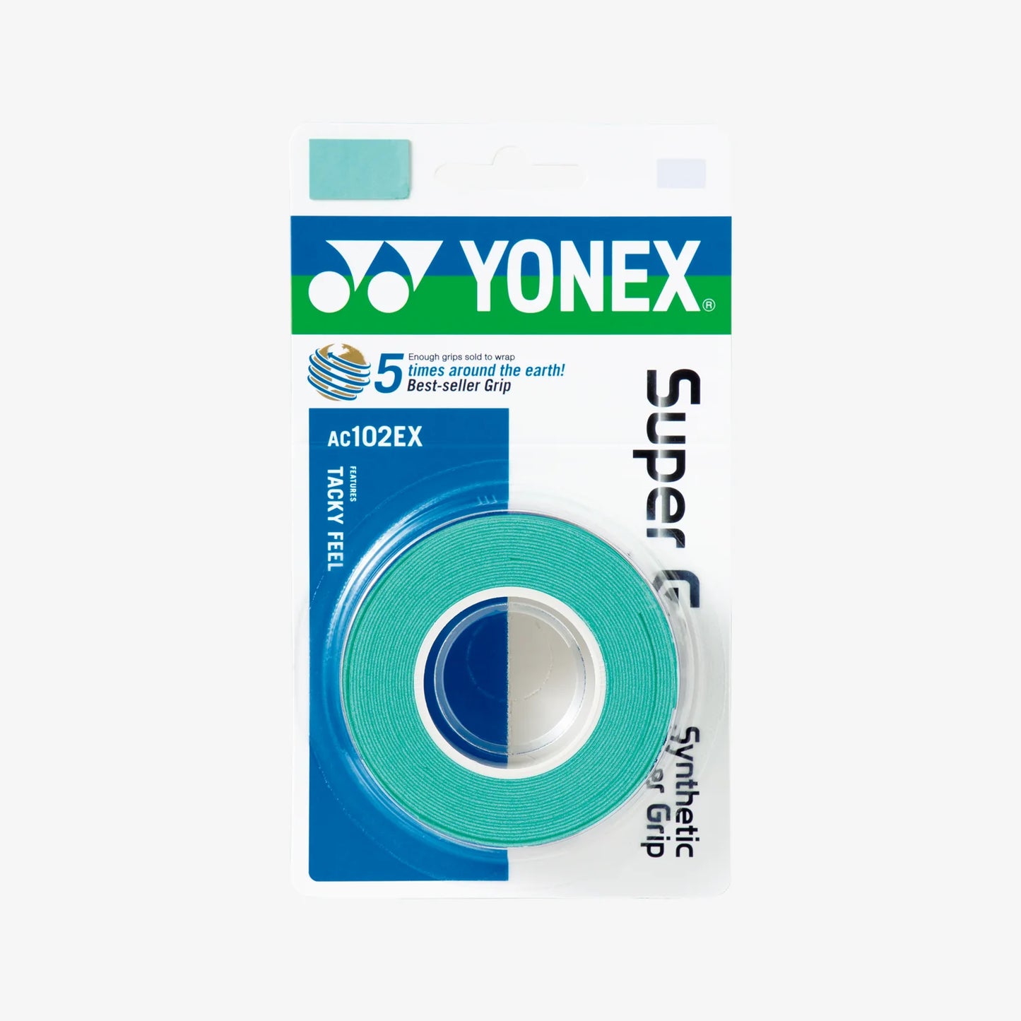 Yonex AC102EX-3 Super Grap Roll Racket Overgrip (3 Wraps) which is available for sale at GSM Sports