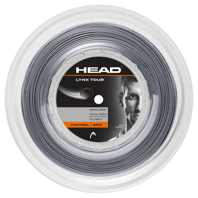A 200 metre reel of Head Lynx Tour Tennis String for sale at GSM Sports in grey