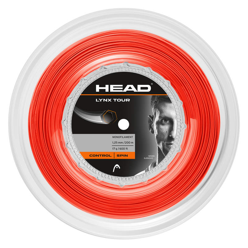A 200 metre reel of Head Lynx Tour Tennis String for sale at GSM Sports in Red