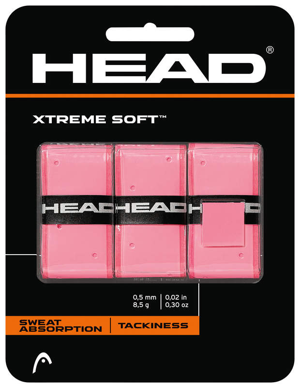 Head Xtremesoft Grip Tennis Overgrips in pink for sale at GSM Sports