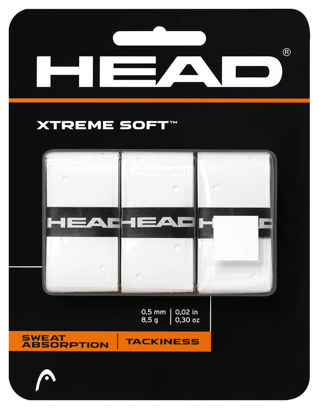 Head Xtremesoft Grip Tennis Overgrips in white for sale at GSM Sports