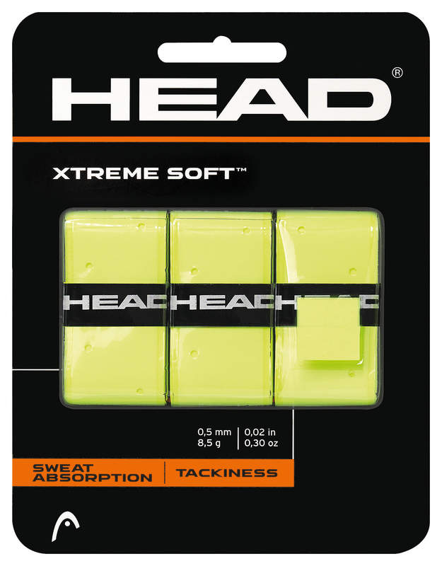 Head Xtremesoft Grip Tennis Overgrips in yellow for sale at GSM Sports