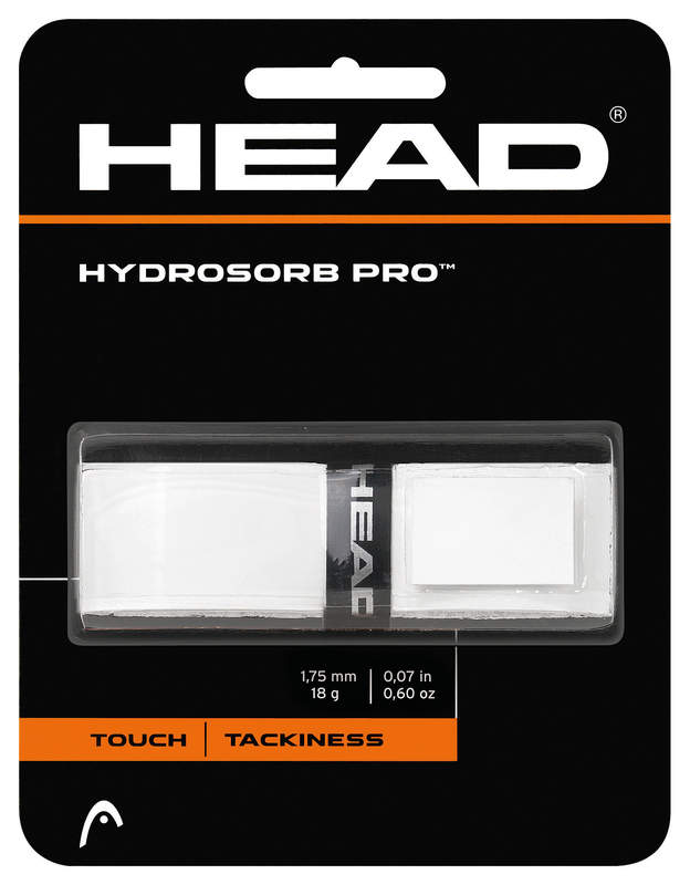 Head Hydrosorb Pro Tennis replacement grip in white for sale at GSM Sports