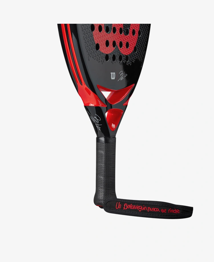 The Wilson Bela Junior Padel Racket available for sale at GSM Sports.