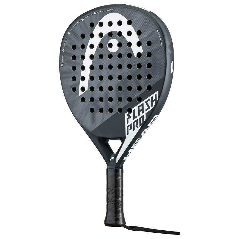 The Head Flash Pro 2023 Padel Racket in black available for sale at GSM Sports.