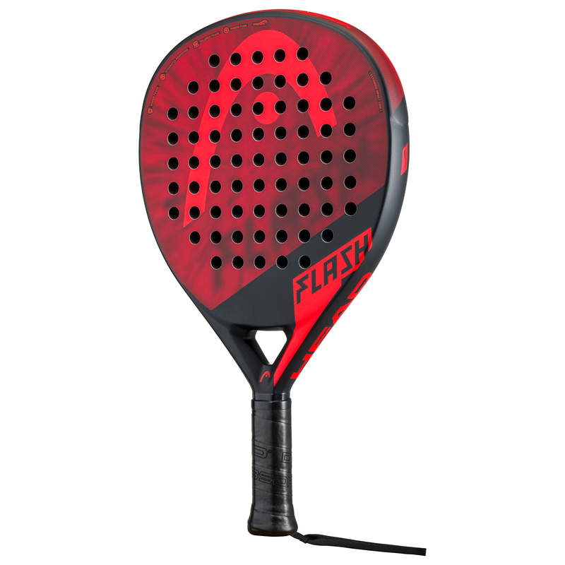 The Head Flash 2023 Padel Racket in Red and black colour which is available for sale at GSM Sports.