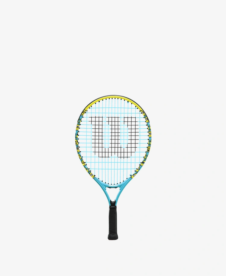 The Wilson Minions 2.0 Junior 19 Tennis Racket available for sale at GSM Sports.