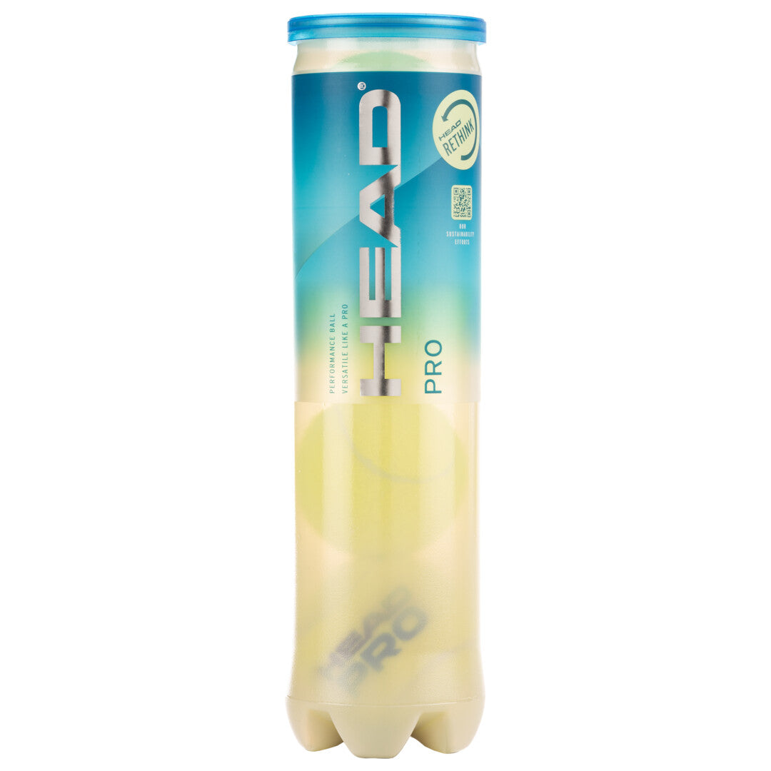 A Pack of Head Pro Tennis Balls containing 4 balls for sale at GSM Sports
