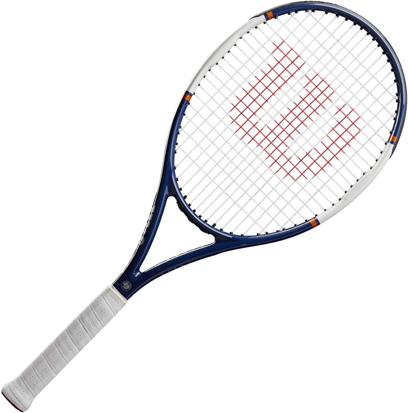 The Wilson Roland Garros Equipe HP Tennis Racket available for sale at GSM Sports.