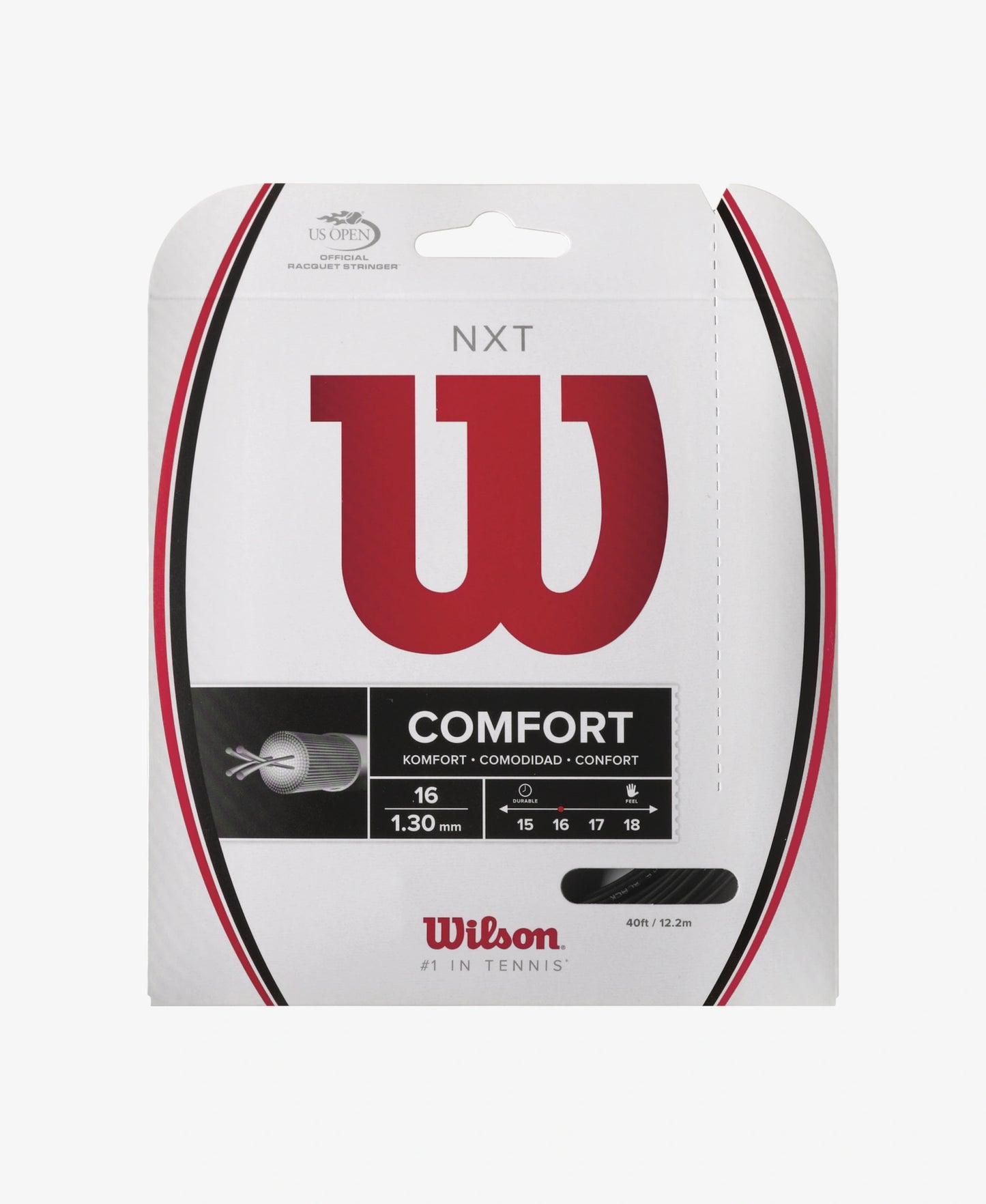 A set of Wilson NXT 16 Tennis String which is available for sale at GSM Sports.