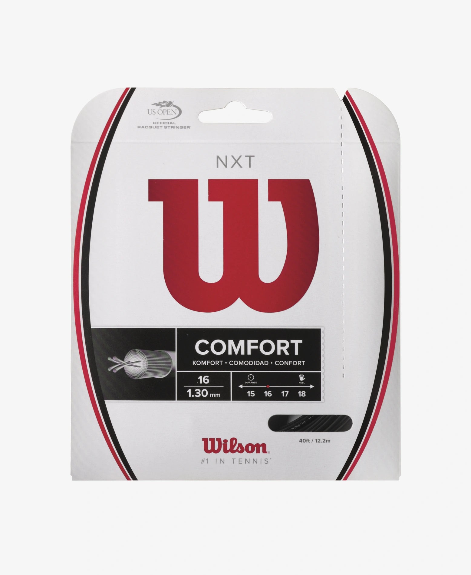 A set of Wilson NXT 16 Tennis String which is available for sale at GSM Sports.