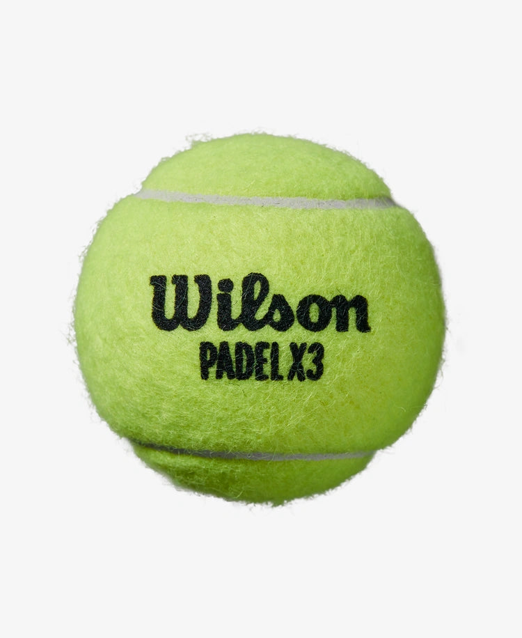 The Wilson Padel X3 Speed Padel Ball available for sale at GSM Sports.