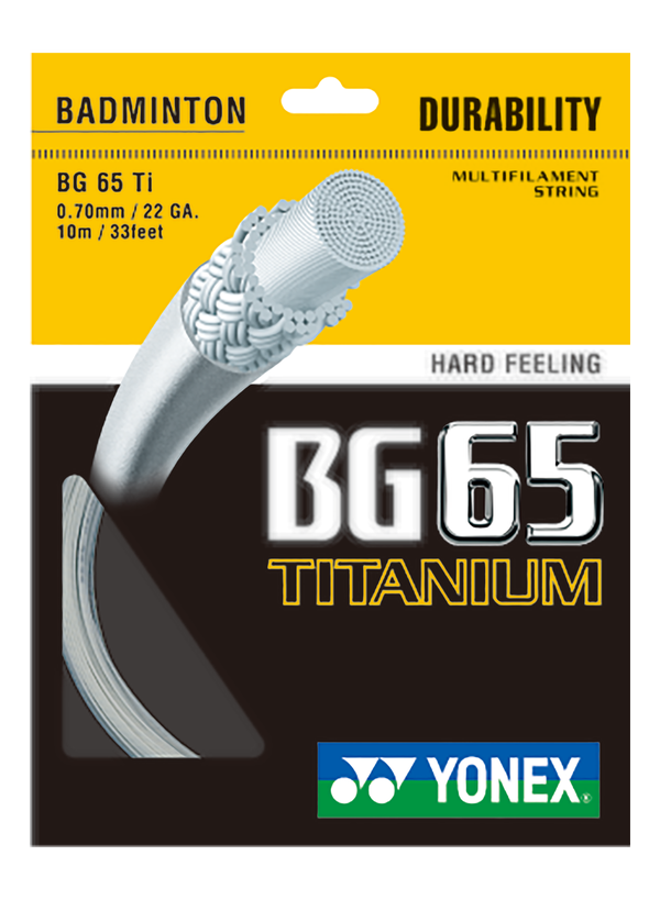 Yonex BG65 TI Badminton String set for sale at GSM Sports