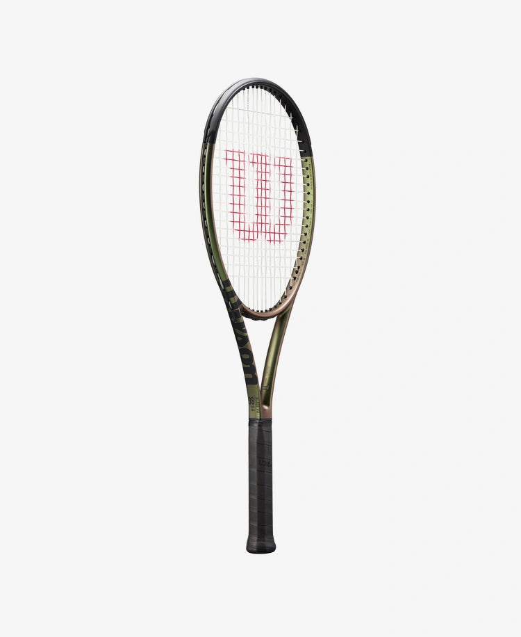 The Wilson Blade 98 (16x19) V8 Tennis Racket available for sale at GSM Sports.