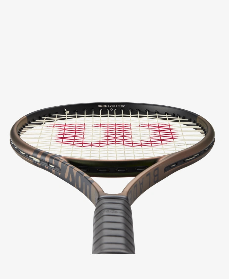 The Wilson Blade 98 (16x19) V8 Tennis Racket available for sale at GSM Sports.