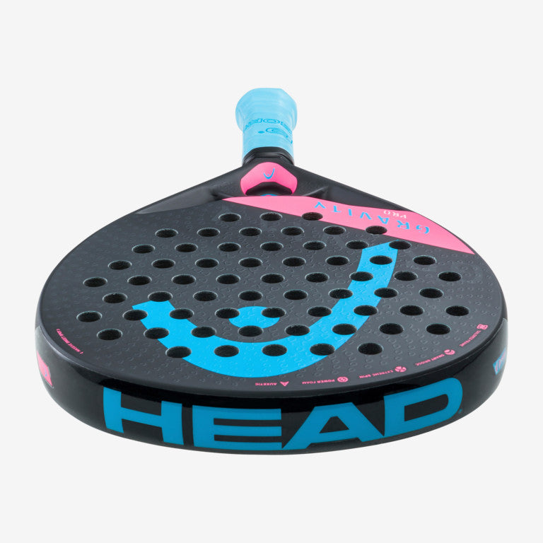 Head Gravity Pro 2022 Padel Racket which is available for sale at GSM Sports.