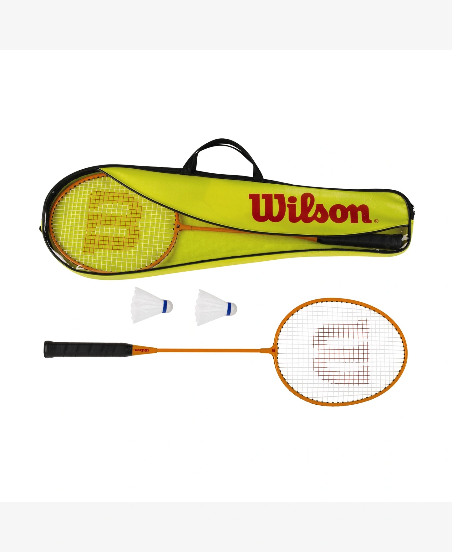 The Wilson Minions 2 piece Badminton Set with shuttlecocks available for sale at GSM Sports.