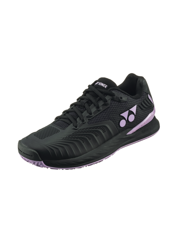 The Yonex Power Cushion Eclipsion 4 Mens Tennis Shoes in black and purple colour which are available for sale at GSM Sports.