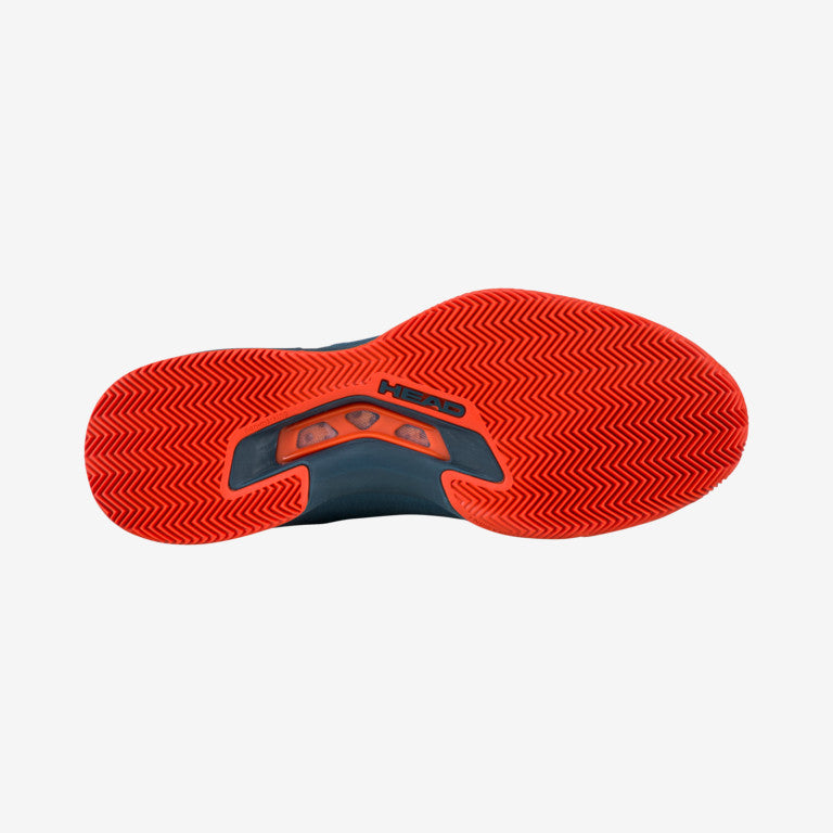 The sole of the Head Sprint Pro 3.5 Mens Tennis Shoes in blue and orange colour available for sale at GSM Sports