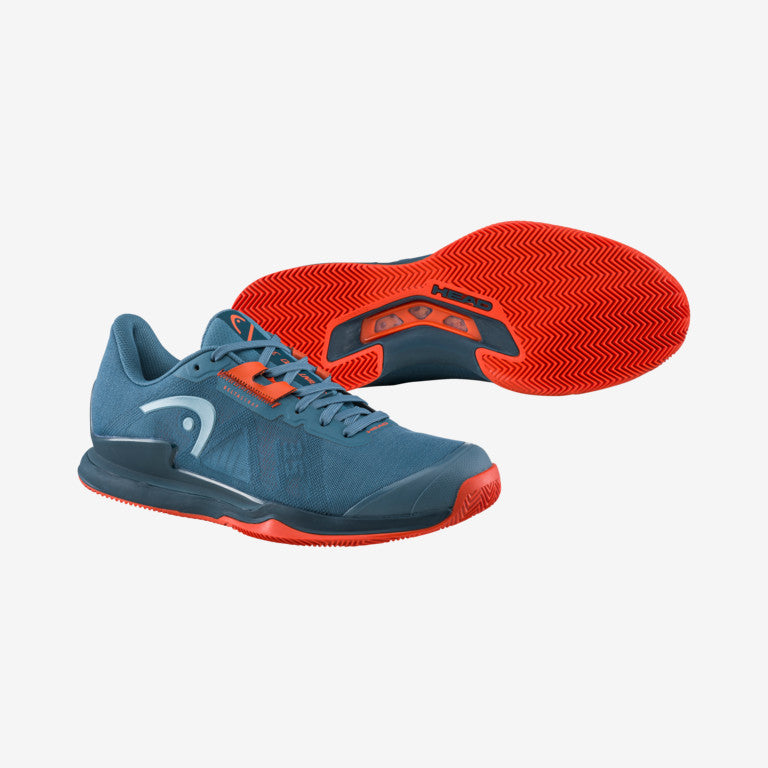 The Head Sprint Pro 3.5 Mens Tennis Shoes in blue and orange colour available for sale at GSM Sports
