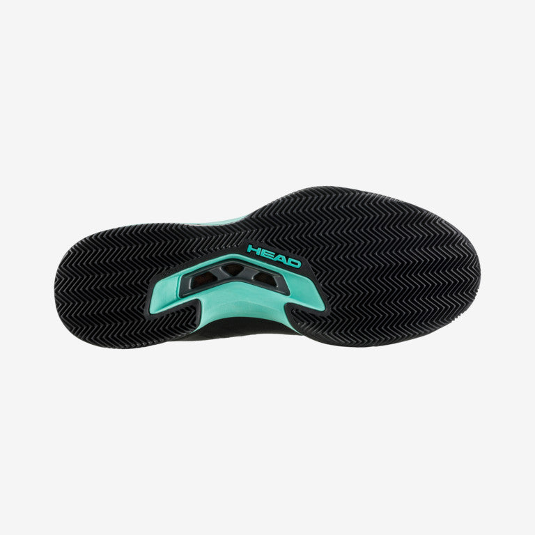 The Sole of the The Head Sprint Pro 3.5 Clay Tennis and padel shoes for men in black available at GSM Sports.