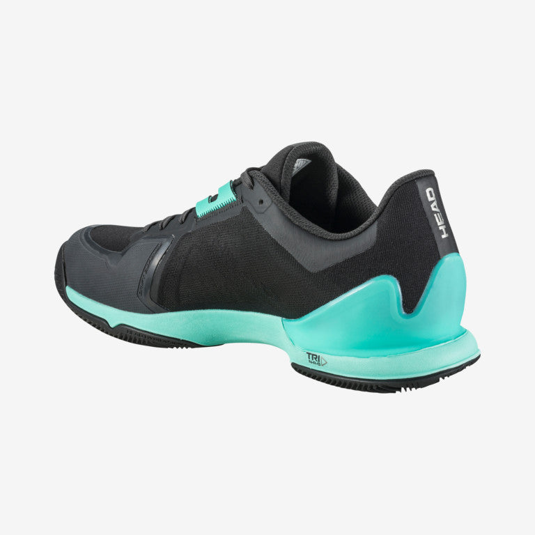 The Head Sprint Pro 3.5 Clay Tennis and padel shoes for men in black available at GSM Sports.