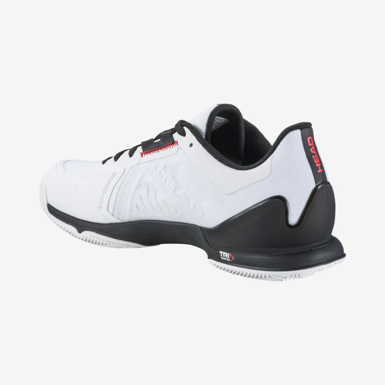 The Head Sprint Pro 3.5 Mens Clay & Padel Shoes in White/Black available for sale at GSM Sports