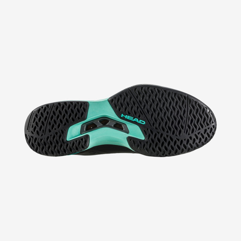 The sole of the The Head Sprint Pro 3.5 Mens Tennis Shoe in Black available at GSM Sports.