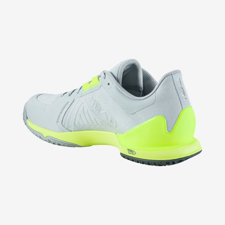 The Head Sprint Pro 3.5 Mens Tennis Shoe in Grey and Yellow which are available for sale at GSM Sports