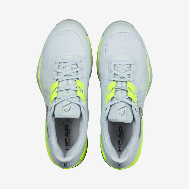 The Head Sprint Pro 3.5 Mens Tennis Shoe in Grey and Yellow which are available for sale at GSM Sports