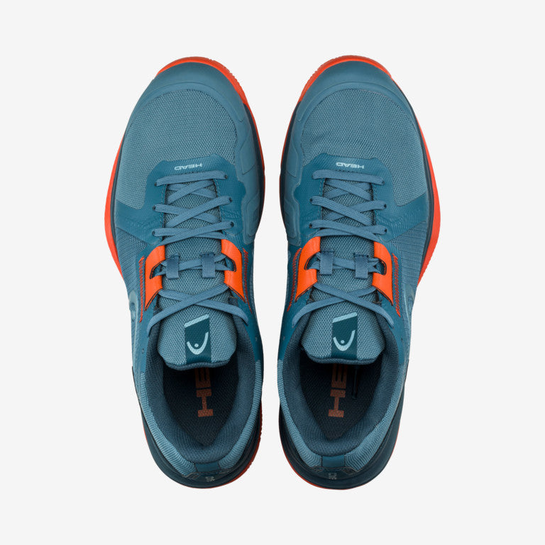 The Head Sprint Team 3.5 Mens Clay & Padel Shoe in blue and orange available for sale at GSM Sports
