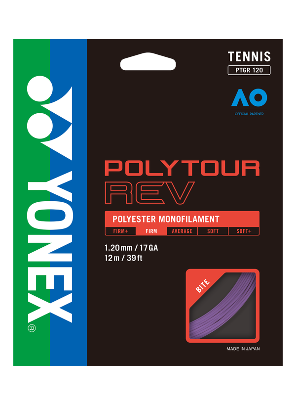 Yonex POLYTOUR REV 120 Tennis String Set in Purple for sale at GSM Sports
