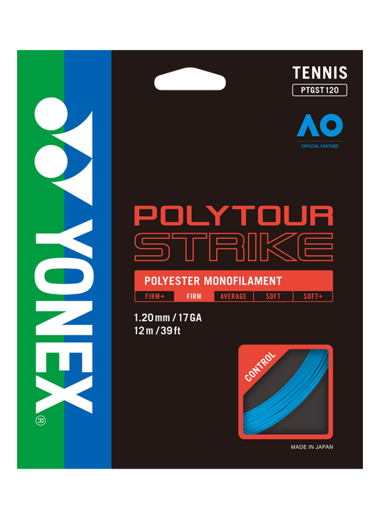 Yonex POLYTOUR STRIKE 120 Tennis String Set in Blue for sale at GSM Sports