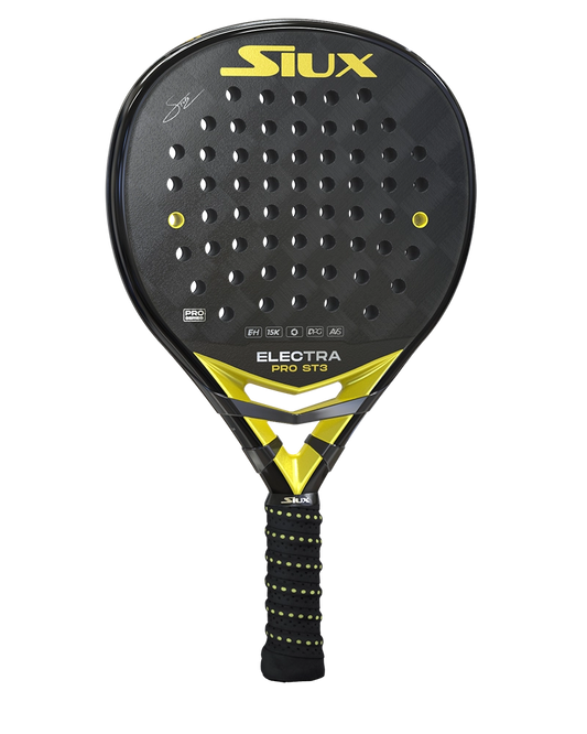 Siux Electra ST3 Lite Padel Racket which is available for sale at GSM Sports