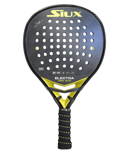 Siux Electra ST3 Stupa Pro Padel Racket which is available for sale at GSM Sports