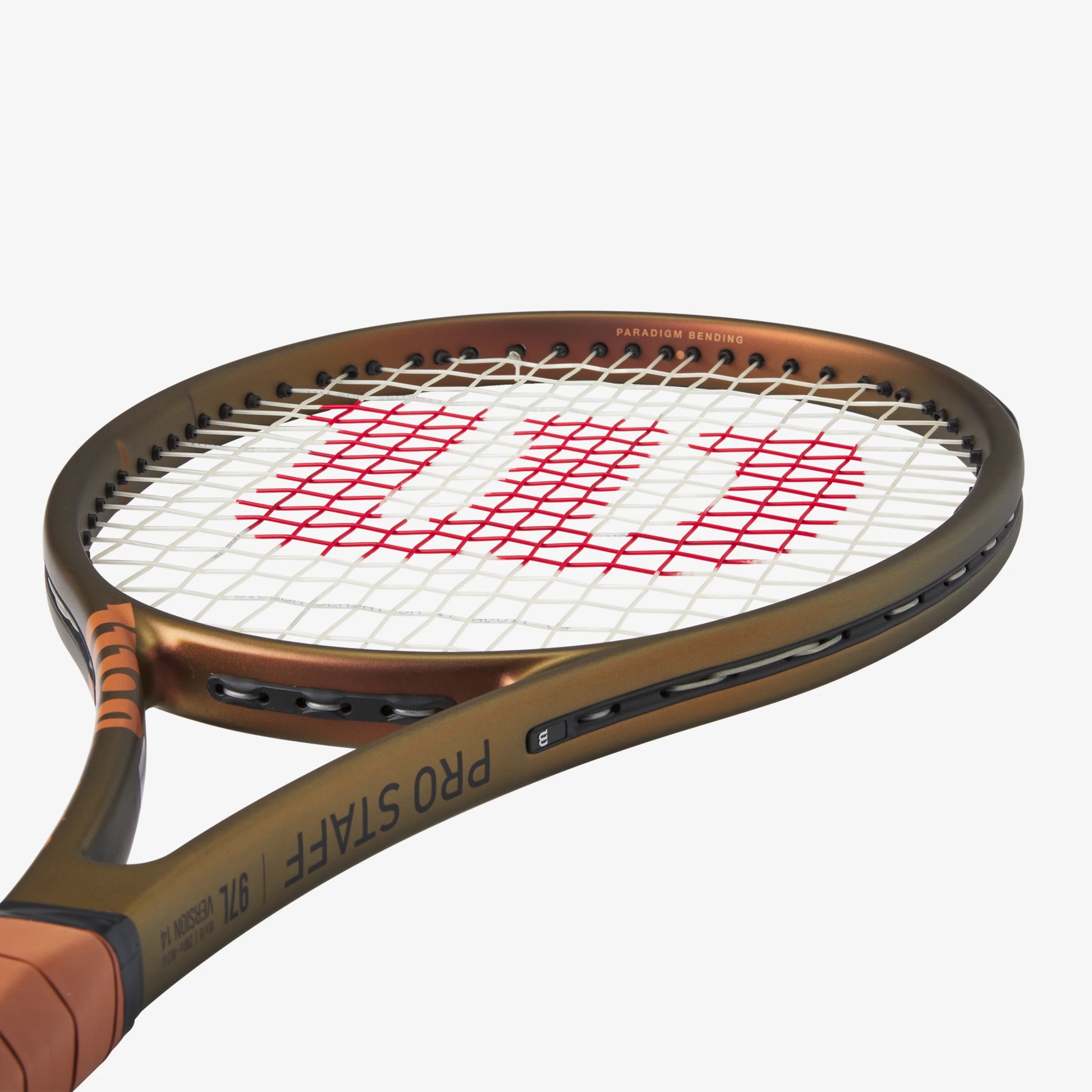 The Wilson Pro Staff 97L Version 14 Tennis Racket available for sale at GSM Sports.