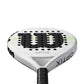 Wilson Optix V1 White Padel Racket which is available for sale at GSM Sports